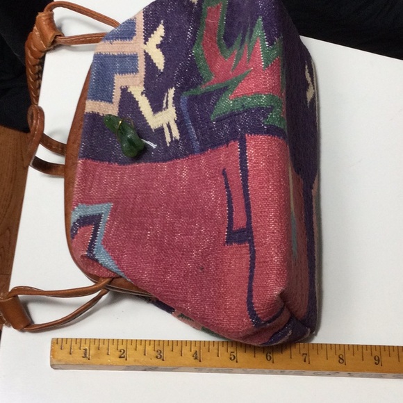 Marco Avane Artisan Woven Crossbody Bag with Braided Strap - Picture 9 of 10